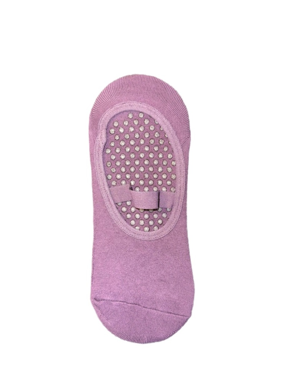 Solid Barre Pilates Liner Socks (2 PACK) Purple and Black